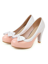 Retro Bowknot High Heels Schuhe